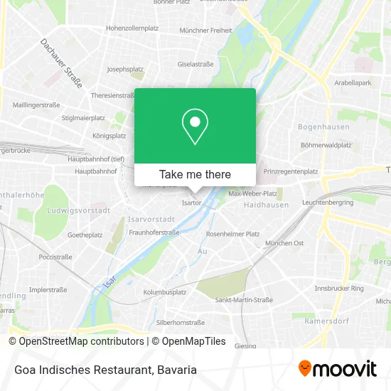 Goa Indisches Restaurant map