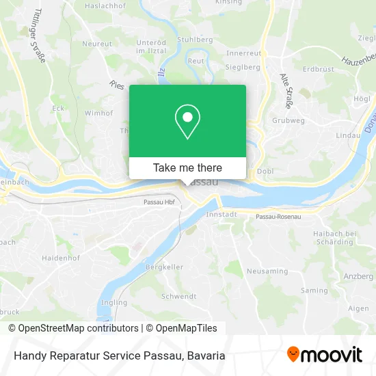 Handy Reparatur Service Passau map