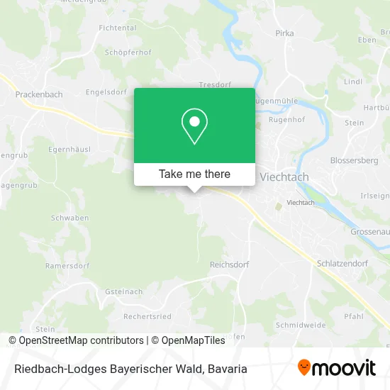 Riedbach-Lodges Bayerischer Wald map