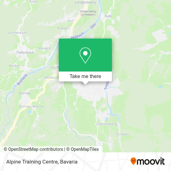 Alpine Training Centre map
