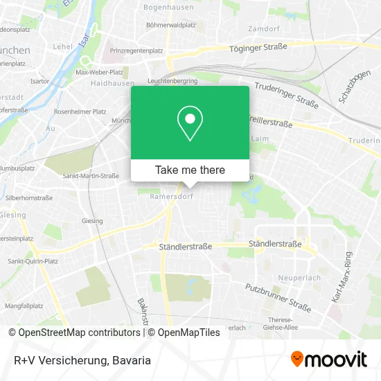 R+V Versicherung map