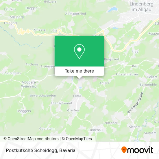 Postkutsche Scheidegg map