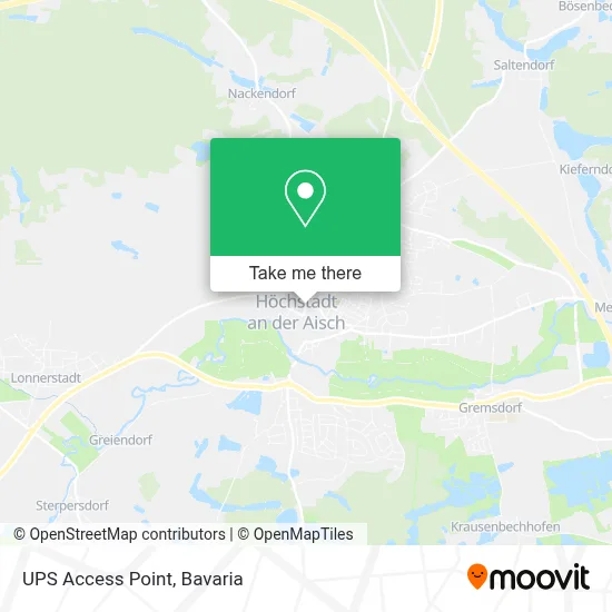 Ups Access Point map