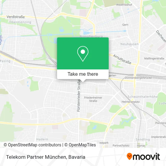 Telekom Partner München map