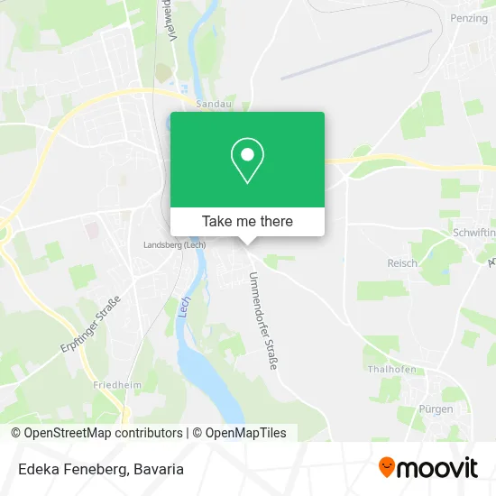 Edeka Feneberg map