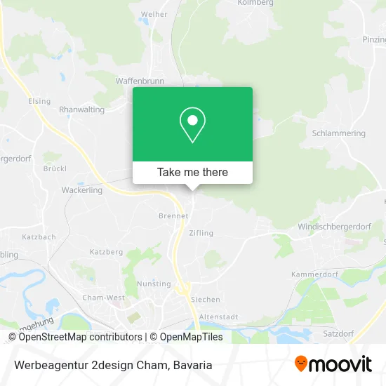 Werbeagentur 2design Cham map