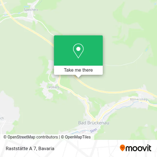 Raststätte A 7 map