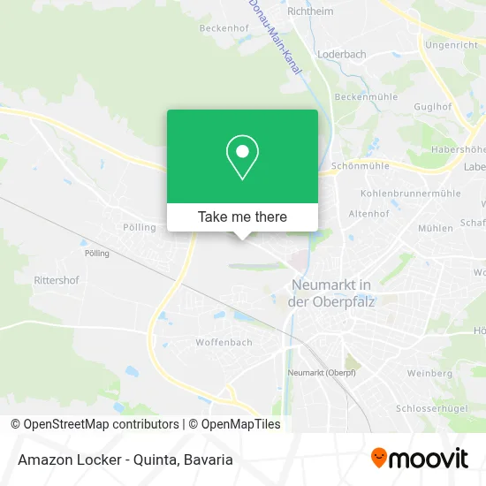 Amazon Locker - Quinta map