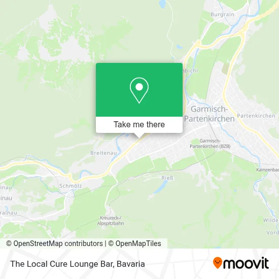 The Local Cure Lounge Bar map
