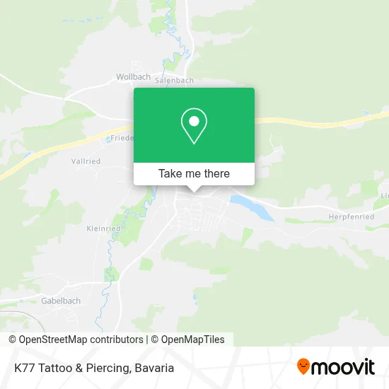 K77 Tattoo & Piercing map