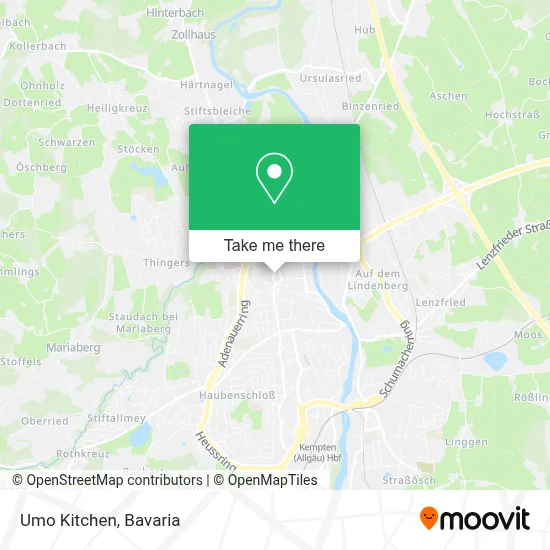 Umo Kitchen map
