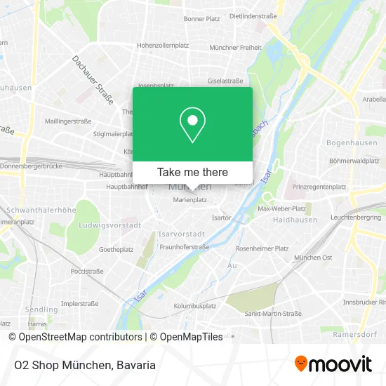 O2 Shop München map