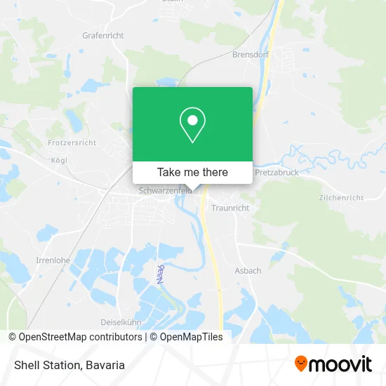Shell Station map