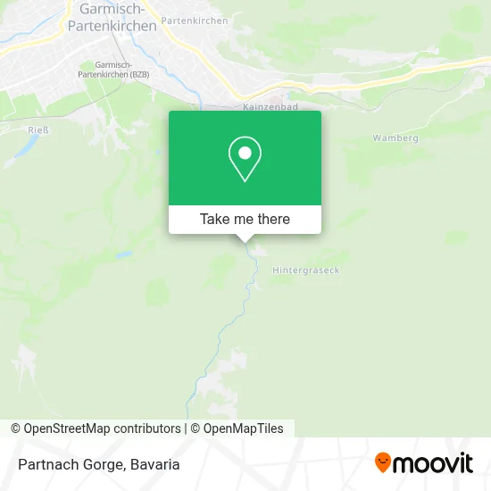 Partnach Gorge map