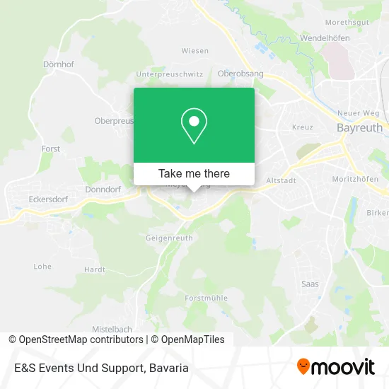 E&S Events Und Support map
