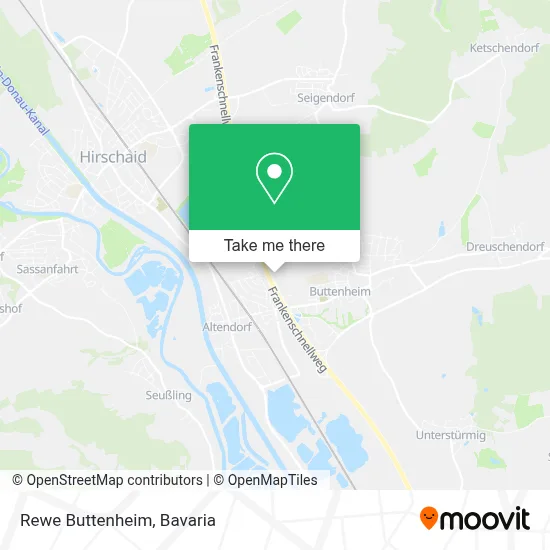 Rewe Buttenheim map