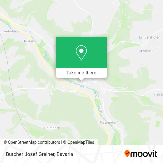 Butcher Josef Greiner map