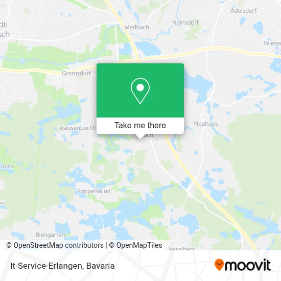 It-Service-Erlangen map
