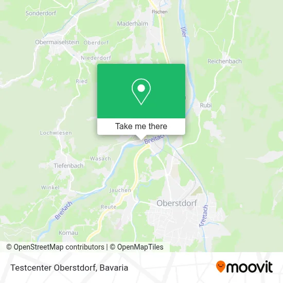 Testcenter Oberstdorf map