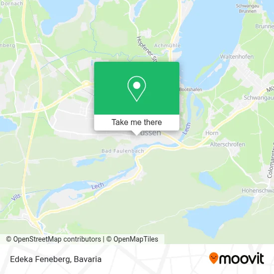 Edeka Feneberg map