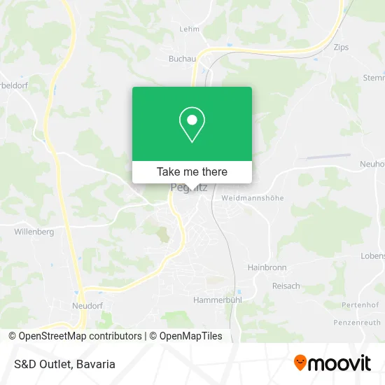 S&D Outlet map