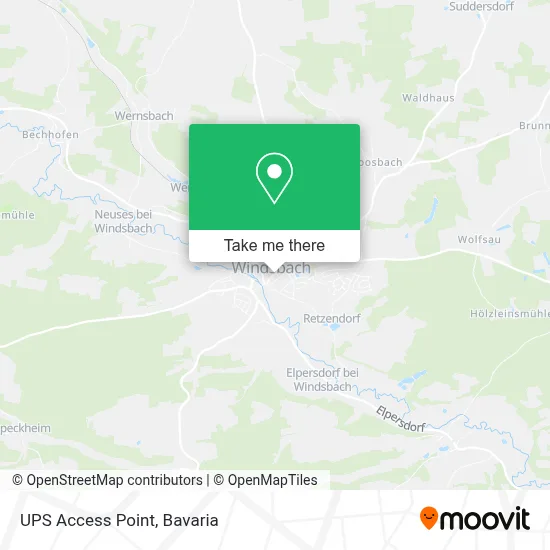 Ups Access Point map