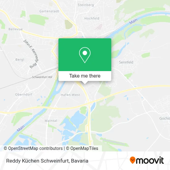 Reddy Küchen Schweinfurt map