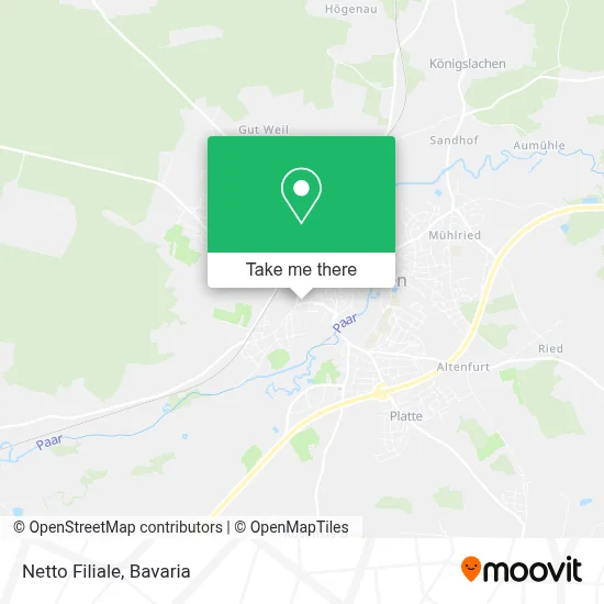 Netto Filiale map