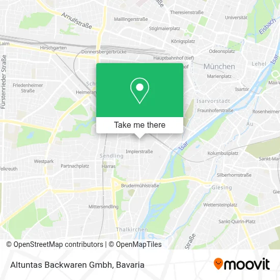 Altuntas Backwaren Gmbh map