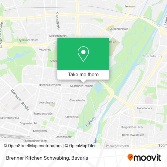 Brenner Kitchen Schwabing map