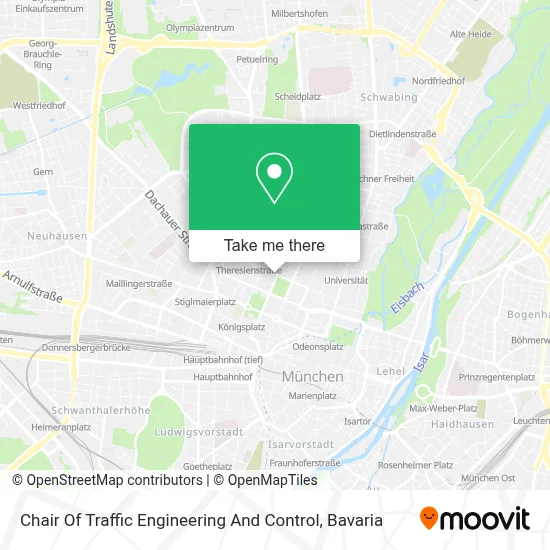 Chair Of Traffic Engineering And Control map
