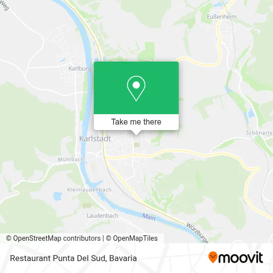 Restaurant Punta Del Sud map