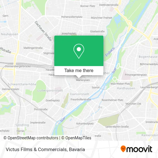 Victus Films & Commercials map
