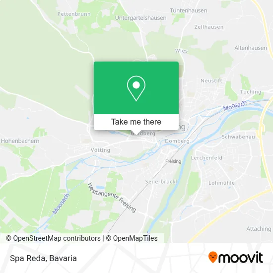 Spa Reda map