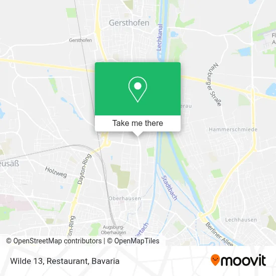 Wilde 13, Restaurant map