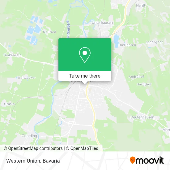 Western Union map