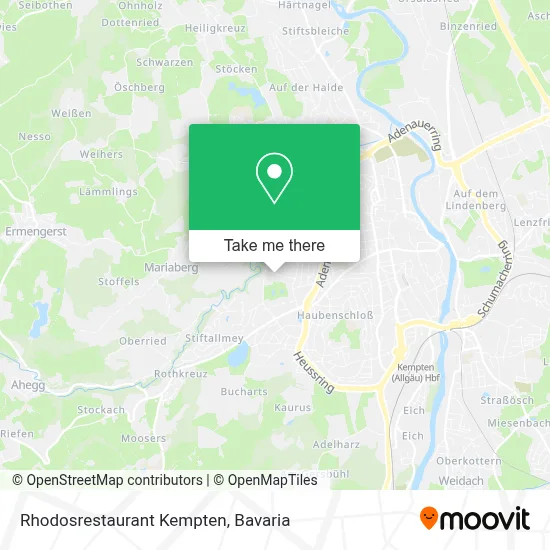 Rhodosrestaurant Kempten map