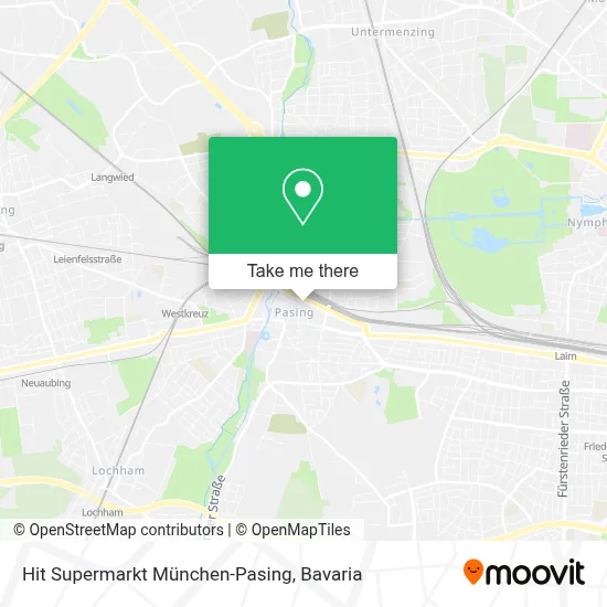 Hit Supermarkt München-Pasing map