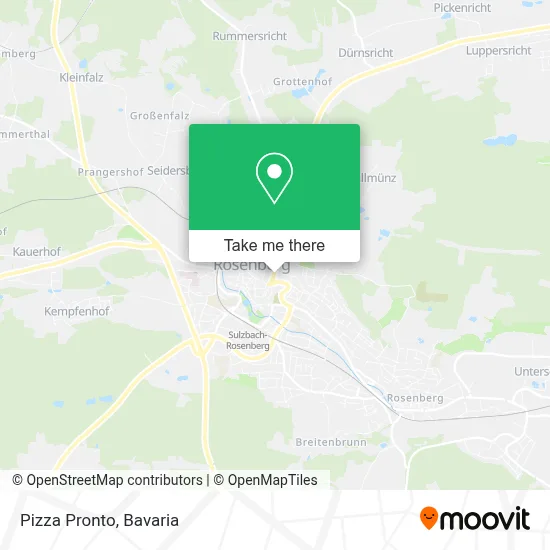 Pizza Pronto map