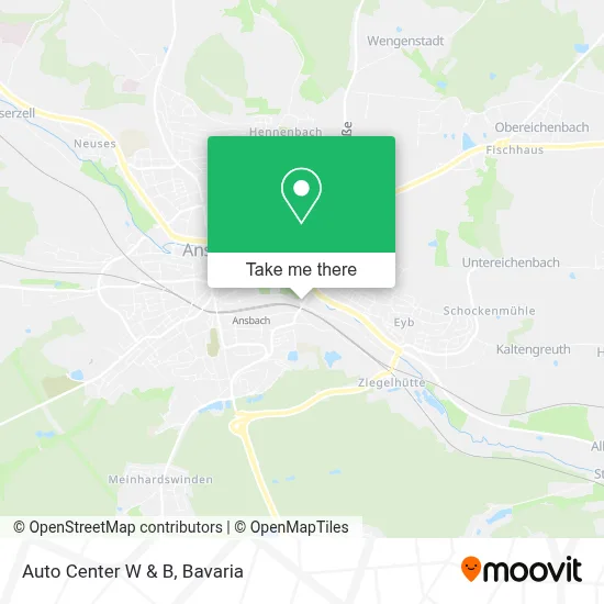 Auto Center W & B map