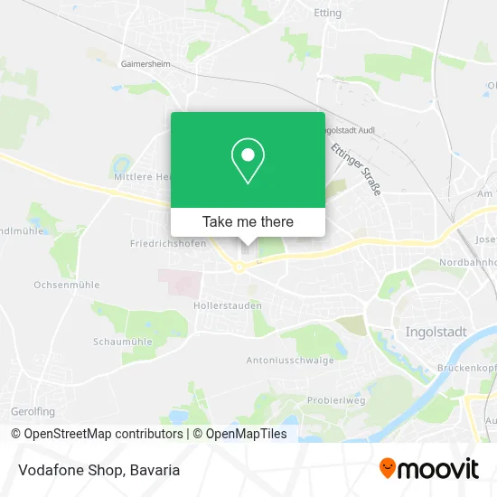 Vodafone Shop map