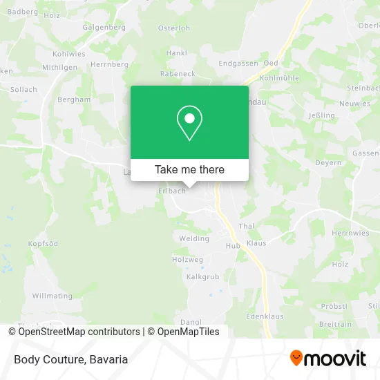 Body Couture map