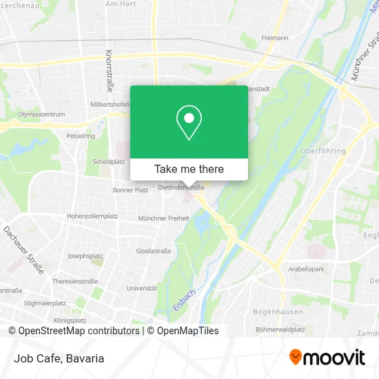 Job Cafe map