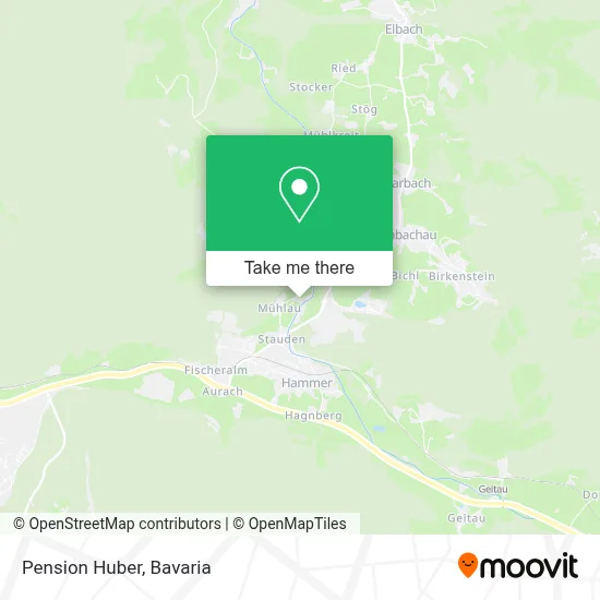 Pension Huber map
