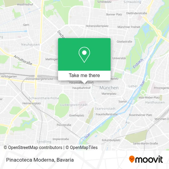 Pinacoteca Moderna map