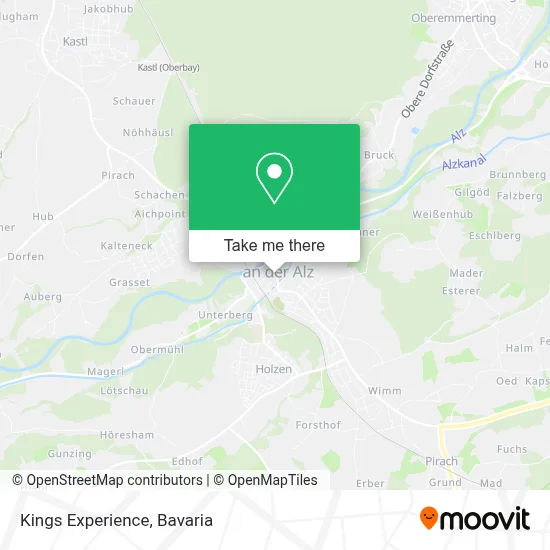 Kings Experience map