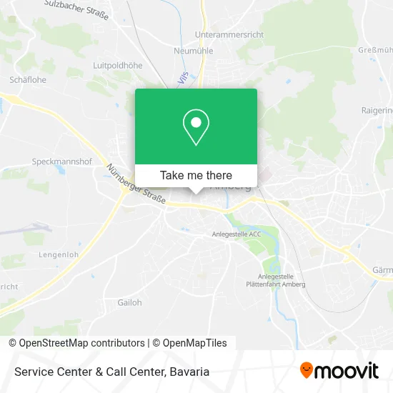 Service Center & Call Center map