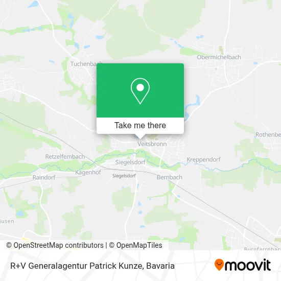 R+V Generalagentur Patrick Kunze map
