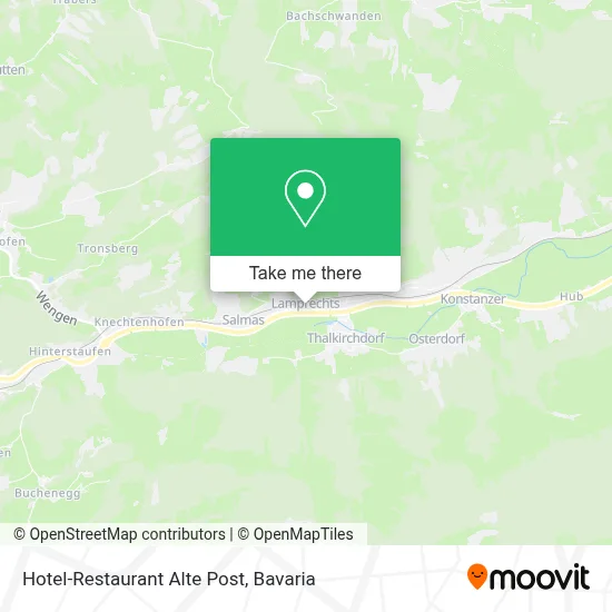Hotel-Restaurant Alte Post map