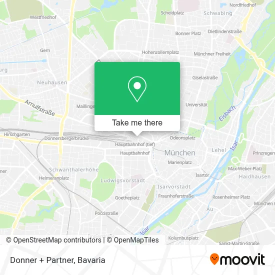 Donner + Partner map